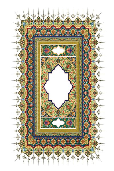 Rugs Modern Halı Χαλιά προσευχής με λουλουδάτο σχέδιο σε λευκό και πολλαπλές αποχρώσεις 70x120
