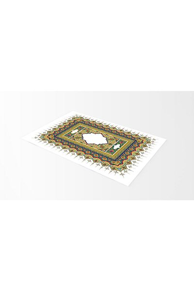 Rugs Modern Halı Χαλιά προσευχής με λουλουδάτο σχέδιο σε λευκό και πολλαπλές αποχρώσεις 70x120