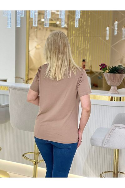 EMZAGİYİM Stripe Detailed Collar Blouse