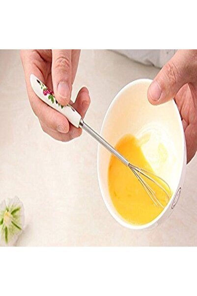 sengenegel Porselen Saplı Metal Mini Çırpıcı 19 Cm