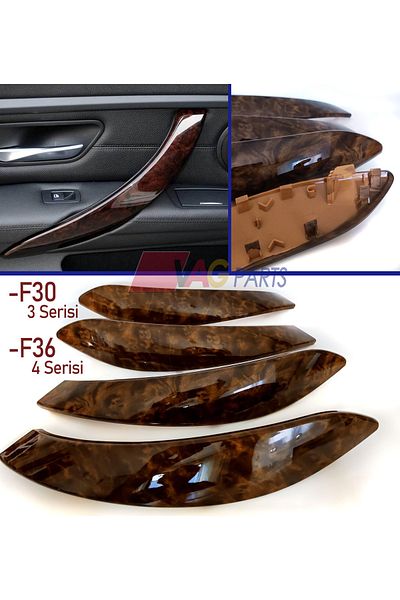 GCP German Car Parts 4 سلسلة F36 الماهوجني مقبض الباب الداخلي القشرة