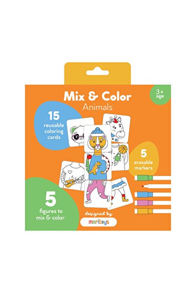 moritoys Mix & Color: Animals - Karıştır Renklendir Hayvanlar Puzzle
