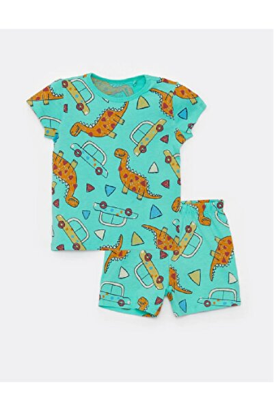 LC Waikiki El&Sev Lcw Baby Crew Neck Short Sleeve Baby Boy Pajama Set