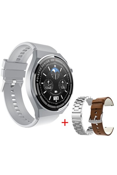 Technodia G3 Max Akıllı Saat 3 Kordonlu Nfc Arama Konuşma Mesaj Sağlık Spor K...