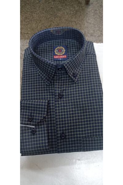 Nacar Baba Gömlek Cepli Klasik Kesim Pamuklu Uzun Kollu