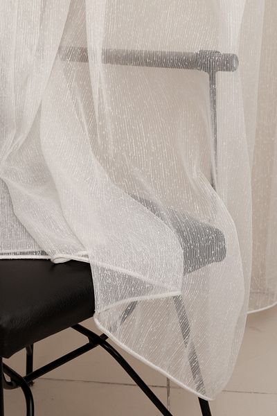 perhal perde ve halı Νέο μοντέλο Slub Pattern Χωρίς ρυτίδες φούστες με μολύβδους 1-2 πιέτες Τελευταία μόδα κουρτίνα από τούλι