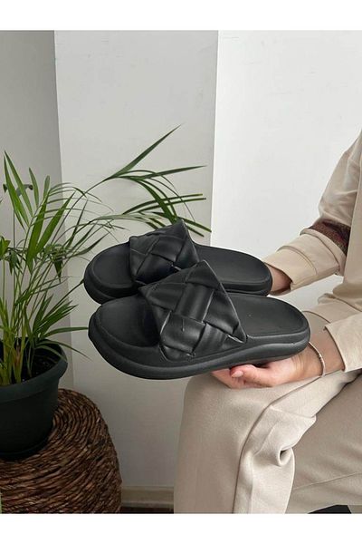 Behtah Kundura Unisex Slide Μαλακή χοντρή αντιολισθητική σόλα Soelite Beach Pool Garden Sea Daily Παντόφλες