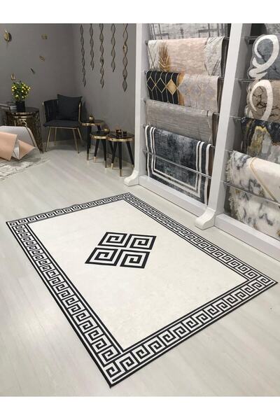 Genel Markalar Dijital Baskılı Yıkanabilir Kaymaz Tabanlı Dekoratif Salon Mut...