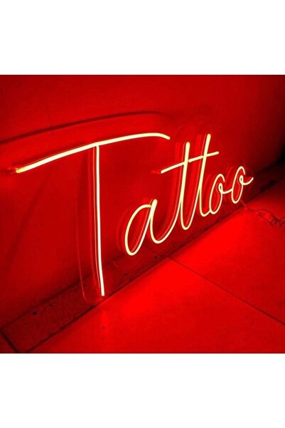 Onbirreklam Tattoo Yazılı Neon Led Aydınlatma
