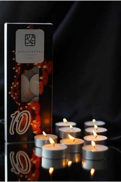 a&p 10 Adet Tea Light Mum Glımma Buhardanlık Mumu 12 gr