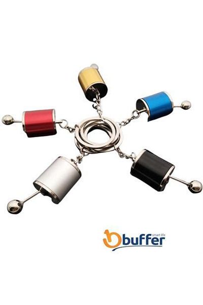 Roichil BUFFER® Metal Keychain - Moving Car Gear, Keychain Six Speed Manual Gear, Gear Shifter Knob