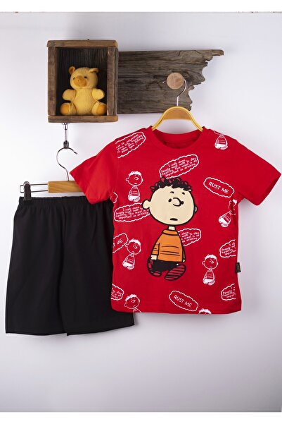 BAYAS Toddler Printed Boy Double Summer Boy Baby Suit Summer T-shirt Short 100% cotton