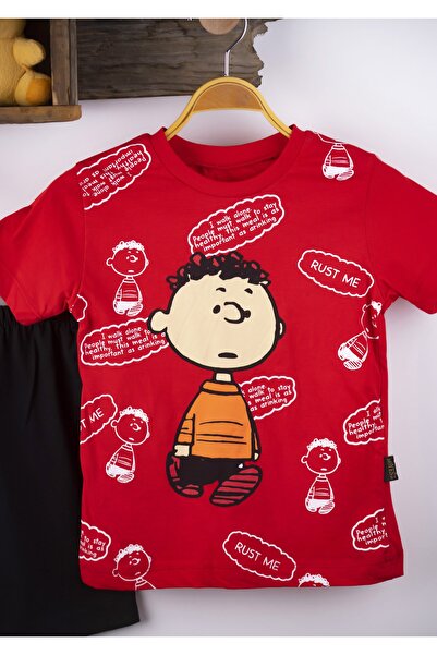 BAYAS Toddler Printed Boy Double Summer Boy Baby Suit Summer T-shirt Short 100% cotton