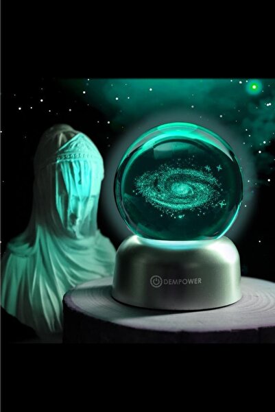 DEMPOWER Samanyolu Işıklı 3d Renkli Led Işıklı Küre Dekoratif Hediyelik