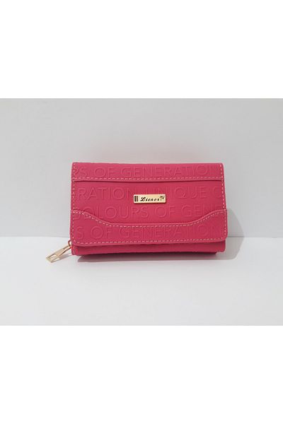 LİONER Women's Wallet Useful Pink Color Women's Wallet