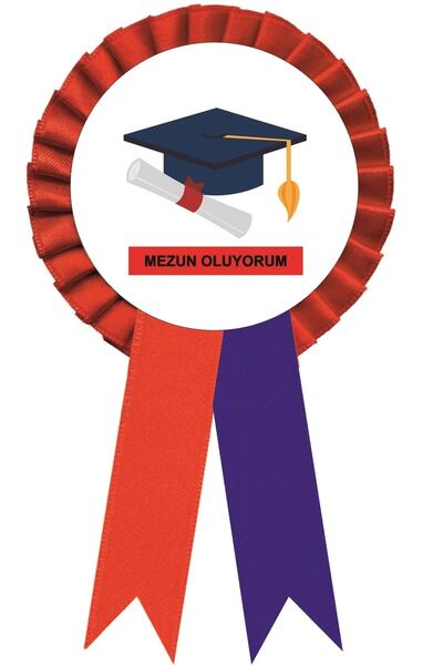 Mezun Oluyorum Saten Kokart 10 Adet