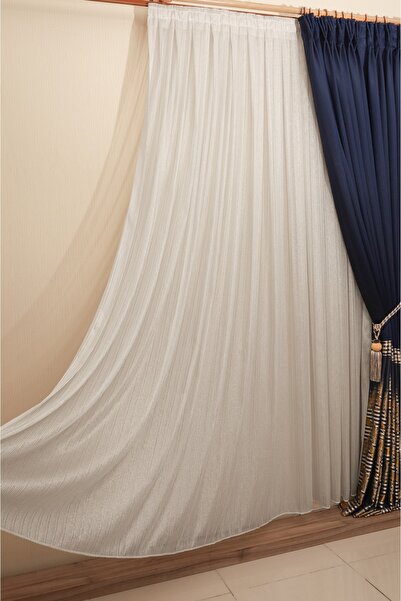 Ta-Ha Perde ve Halı Νέο μοντέλο Ασημένιες ρίγες Φούστες χωρίς τσαλακώματα με μολύβδινες 1-2,5 πλισέ Τελευταία μόδα κουρτίνα από τούλι