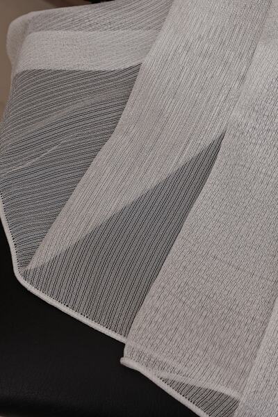 perhal perde ve halı New Model Striped Wrinkle-Free Skirts with Leaded 1-3 Tulle Pleats Latest Fashion Tulle Curtain