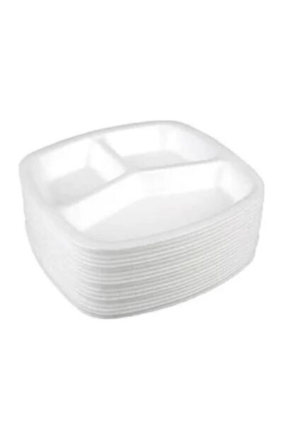 Genel Markalar 3 Göz Köpük Tabldot 200'lü ( 1 Paket )