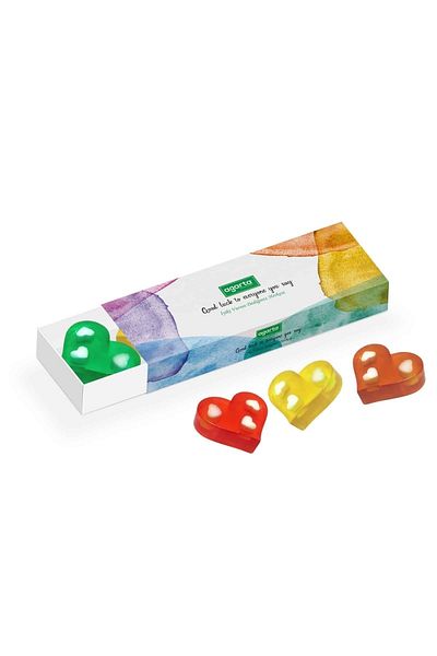 Agarta Handmade Natural Heart Soap Gift 4*50 Gr