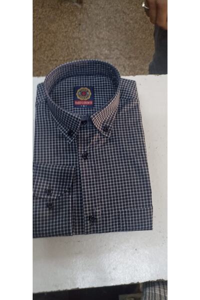 Nacar Baba Gömlek Cepli Klasik Kesim Pamuklu Yazlık Uzun Kollu