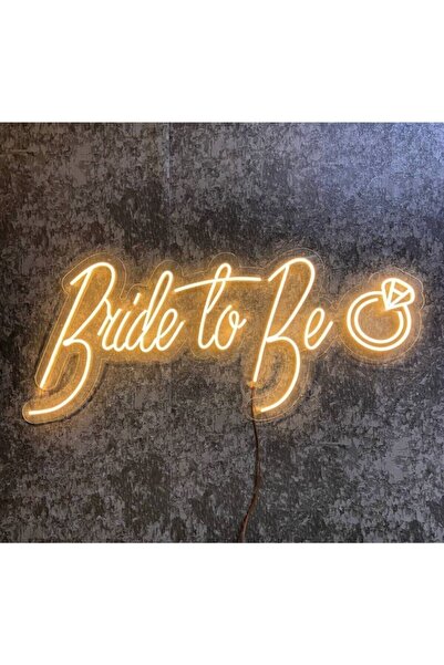 ELİT ORGANİZASYON Bride To Be Yüzüklü 110*45 Neon Led Duvar Yazısı