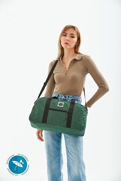 YUKES Unisex Su Geçirmez Askılı Seyahat Kabin El Bavulu Fitness Spor Çantası Dayanıklı Şık Tasarım