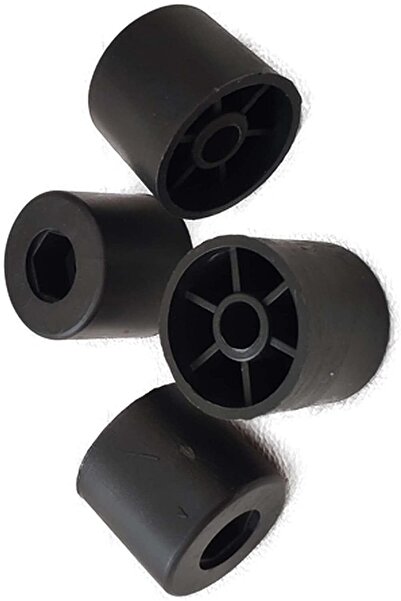 Genel Markalar Yuvarlak Baza Stoper Baza Yatak Tutucu Plastik 4 Adet Vidasız