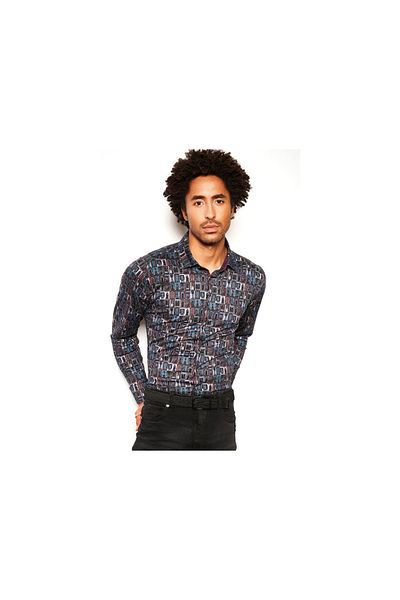 DESOTO Hemd - Lila - Regular Fit