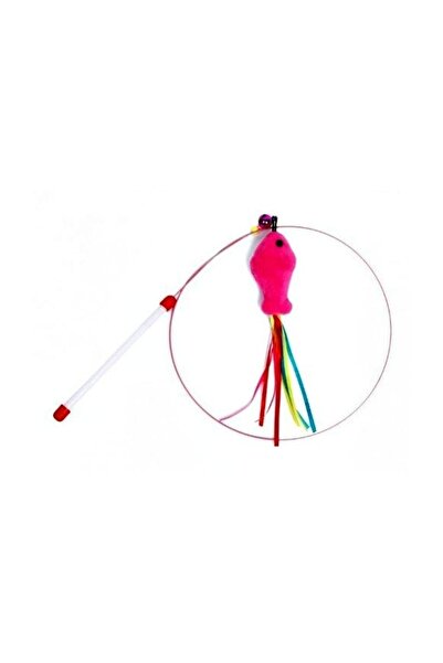 CMT Fish Cat Fishing Rod Toy with Sound Bell 90 cm