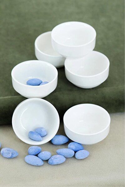 Baroness 6 cm Porcelain 6-Piece Joker Mini Jam Bowl Sauce Bowl