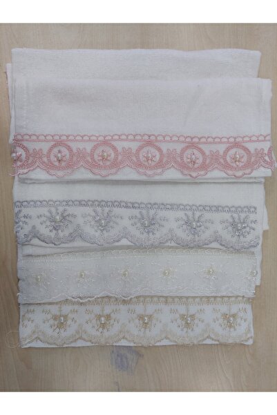 HOBİTEKS منشفة قافلة الزفاف المخملية Gupurlu 12 قطعة