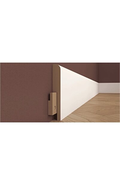 BY İSTANBUL Yalı Modeli Lake Beyaz 24,4 Mt Pvc Topkapı Modeli 10 Cm Parke Süpürgelik T10