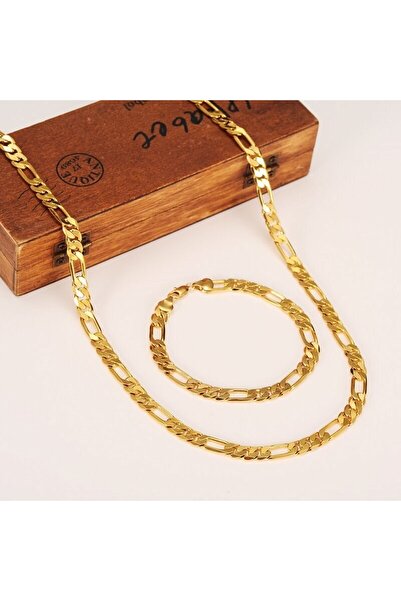 Genel Markalar Çelik Şavin Figaro Erkek Veya Kadın Bileklik Ve Kolye Zincir S...