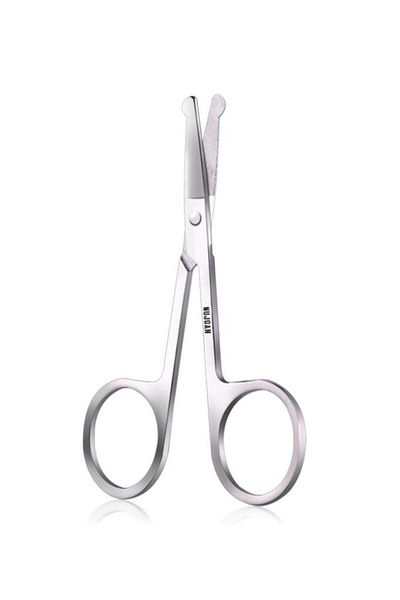 MUJGAN Silver Stainless Steel Nose Scissors
