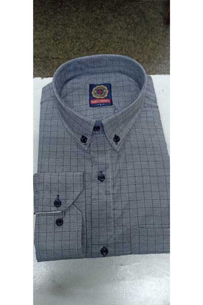 Nacar Baba Gömlek Cepli Klasik Kesim Pamuklu Uzun Kollu