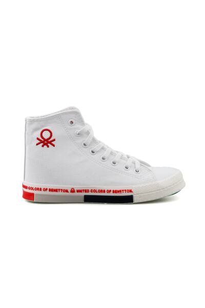 Benetton Bn 70018 حذاء كاجوال رجالي أبيض أحمر Bn-70018-أبيض-أحمر أبيض