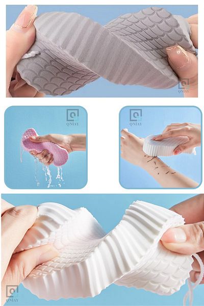 QNİAY Soft Magic Bath Scrub Body Shower Sponge Extra Body Massage Brush Shower Bath Loofah And Sponge