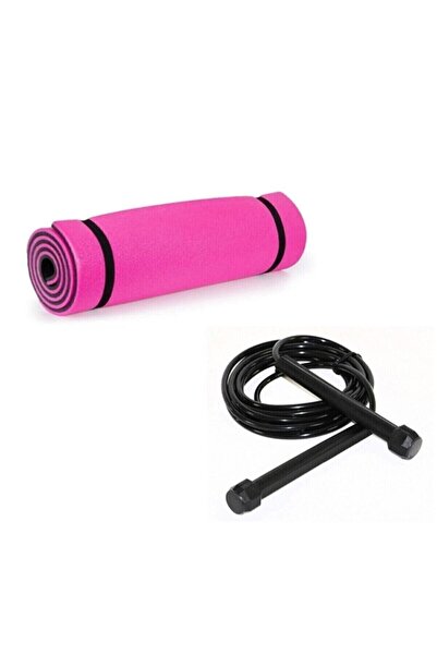 REDZEUS 10 Mm Pembe-siyah Çift Taraflı Yoga Matı Pilates Minderi Uyku Matı Ve...