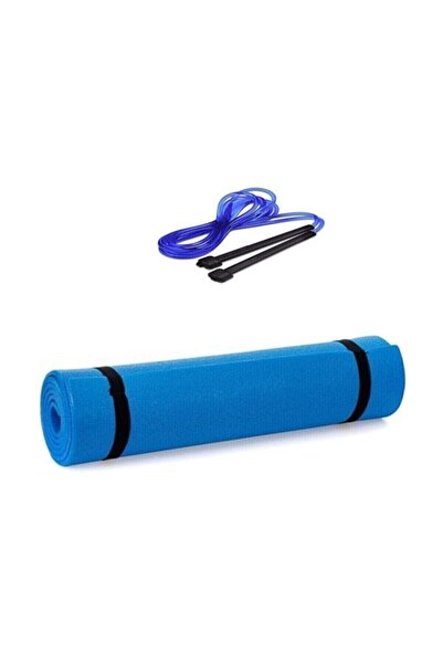 REDZEUS Mavi Renk Yoga Minderi Yoga Matı Ve Pilates Minderi Kamp Matı Uyku Ma...