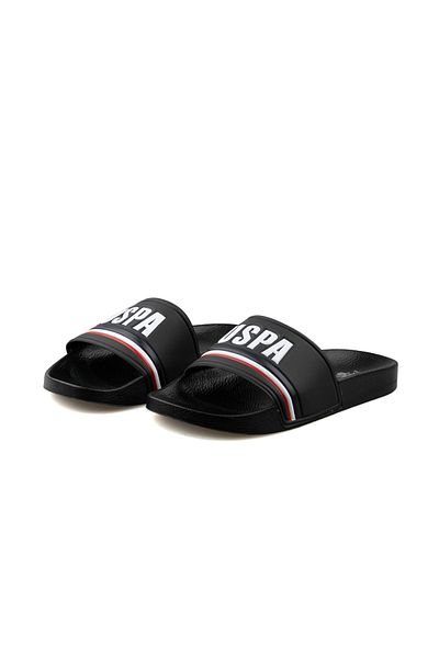 U.S. Polo Assn. Πόλο Ασν. των ΗΠΑ. Μαύρες ανδρικές παντόφλες 3M Alvega 3Fx - 101373077