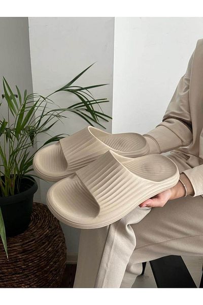Behtah Kundura Ανδρικές ριγέ παντόφλες Yeezy Slide Beach Pool Παραθαλάσσια Θάλασσα Νέα σεζόν