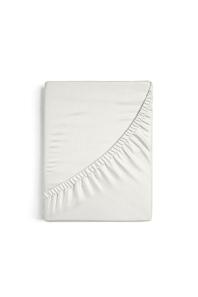 Leruum London Elastic Sheet 100% Cotton Single Sheet with Elastic 35 cm Depth