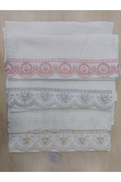 HOBİTEKS Wedding Convoy Towel Velvet Gupurlu 12 Pieces