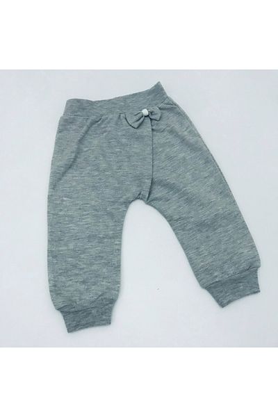 Kidaxi Lisa Waist Bowtie, No Booties, Single Bottom Trousers, Tracksuit Gray