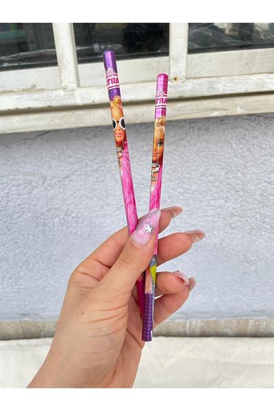 Planet Butik Licensed Barbie Pencil Set of 2