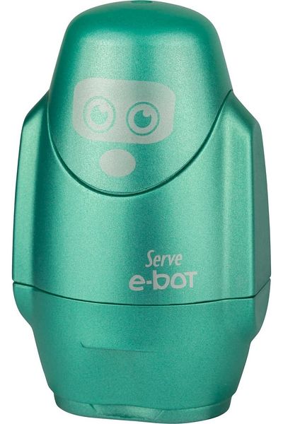Toptan Bulurum E-bot Siili Green Metallic Pencil Sharpeners - Single