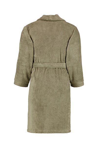 Sarev New Soho Light Khaki Shawl Collar "x-large" Size 100% Cotton Bathrobe