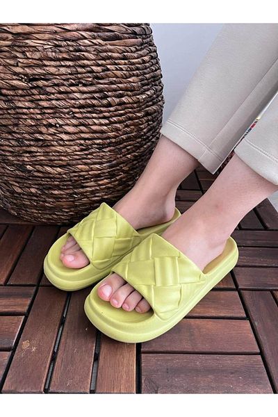 Behtah Kundura Unisex Slide Μαλακή χοντρή αντιολισθητική σόλα Soelite Beach Pool Garden Sea Daily Παντόφλες