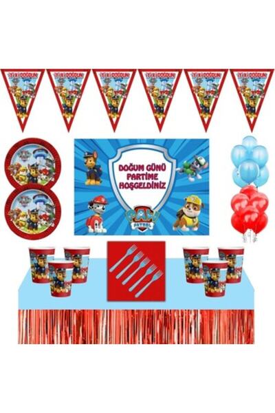 Elvan İstanbul Paw Petrol doğum günü konsepti lüx paket Paw Petrol maket pasta